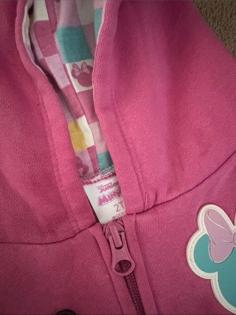 Disney Minnie Mouse Hot Pink Hoodie & Joggers Set